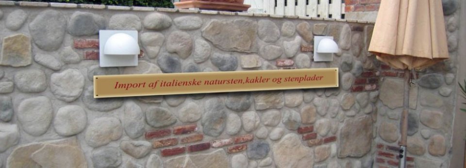 Import af Italienske natursten